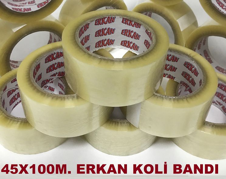 ERKAN ŞEFFAF 45X100 KOLİ BANDI AKRİLİK