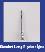 [TABANCA.013] ERKAN STD UZUN BIÇAKLI  PLASTİK DİPLİ (4cm) İĞNE