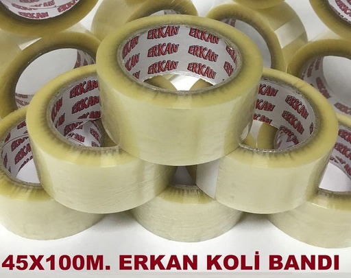 [KBS.45.100] ERKAN ŞEFFAF 45X100 KOLİ BANDI AKRİLİK